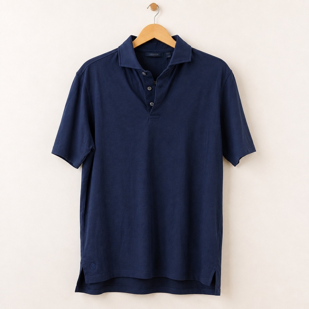 Greyson Clothiers Performance Polo Men M Maltese Blue Golf Tennis Triple Chill